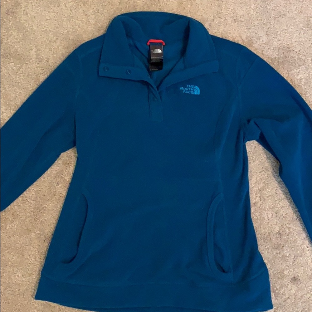 The North Face Teal Blue Women's Fleece Jacket Pullover